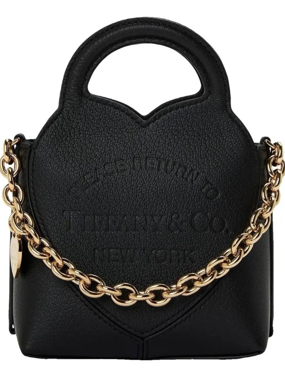 🔥🩵Tiffany & Co. Black Leather Mini/Micro crossbody bag - Picture 7 of 7